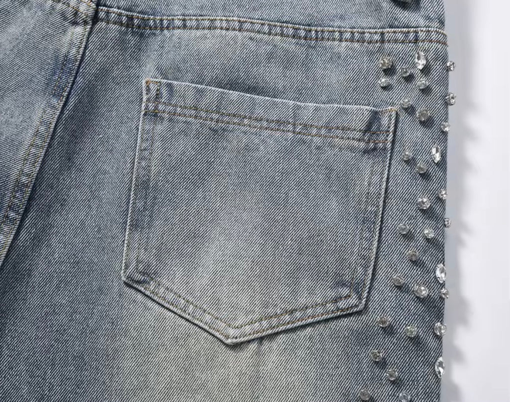 Diamond Scattered Denium Jeans